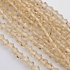 Bicone Glass Beads Strands LS-EGLA-P016-4mm-12-1