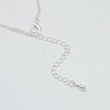 Silver Color Plated Brass Pregnancy Chime Ball Heart Cage Pendant Necklaces NJEW-F053-06S-14-2