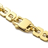 Ion Plating(IP) 304 Stainless Steel Rectangle Link Chain Bracelets BJEW-D030-12G-3