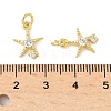 Brass Micro Pave Cubic Zirconia Pendants KK-I355-01G-03-3