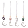 Moon 201 Stainless Steel Pendant Decorations HJEW-JM00958-1