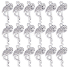 SUNNYCLUE 100Pcs Tibetan Style Alloy Flamingo Shape Pendants FIND-SC0006-35-1