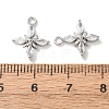 Brass Micro Pave Cubic Zirconia Pendants KK-A295-04P-3