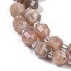 Natural Multi-Moonstone Beads Strands G-O201B-125F-3