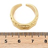 Oval Chain Brass Open Cuff Rings for Unisex RJEW-G343-03G-5