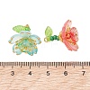 Acrylic & Glass Seed Beaded Pendants PALLOY-MZ01316-3