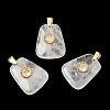 Natural Quartz Crystal Pendants G-C282-03G-1