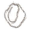 Electroplate Glass Beads Strands EGLA-F166-04A-P-2