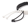 Waxed Polyester Braided Cord Bracelet BJEW-TA00166-5