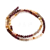 Gradient Color Natural Yellow Opal & Garnet & Apatite Beads Strands GG-CBA1668-A09-3mm-6