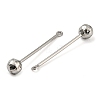 Tarnish Resistant 304 Stainless Steel Threaded Ball Eyepin X-STAS-M330-01A-P-2