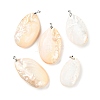 Natural Freshwater Shell Big Pendants BSHE-Z003-40P-1