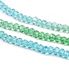Transparent Painted Glass Beads Strands LS-DGLA-A034-T1mm-A17-4