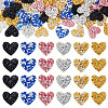 Polyester Hotfix Rhinestone Iron on Patches Applique Patch FIND-TA0002-53A-1