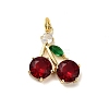 Brass Micro Pave Cubic Zirconia Pendants KK-L229-02G-02-1