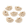 Brass Pave Cubic Zirconia Charms KK-G462-02KCG-3