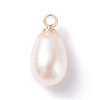 Natural Pearl Charms X-PALLOY-JF01281-02-1