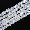 Electroplate Imitation Jade Glass Beads Strands GLAA-N023-4mm-01-1