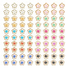  200Pcs 10 Colors Plating Acrylic Cabochons OACR-TA0001-17-2