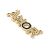 Brass Micro Pave Cubic Zirconia Pendants KK-P294-30G-02-2