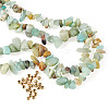 1 Strand Natural Flower Amazonite Chip Beads Strands G-TAD0001-01-2