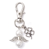 Angel Shell Pearl Pendant Decorations HJEW-JM02555-1