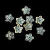 Dyed & Heated Glass Bead Caps GLAA-Z019-02K-1