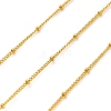 304 Stainless Steel Rondelle Beaded Satellite Chains CHS-G040-03G-1