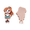Opaque Resin Cabochons LS-CRES-N018-049-1