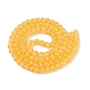 Transparent Glass Imitation Cat Eye Beads Strands GLAA-Q110-01B-16-2