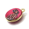 Printed Brass Pendants KK-CBAE379-02G-G-2