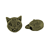 Tibetan Style Alloy Kitten Beads TIBEP-GC178-AB-NR-1