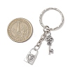 Valentine's Day Theme Alloy Keychains KEYC-JKC01052-02-3