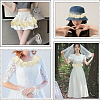 5 Yards Polyester Satin Chiffon Wavy Lace OCOR-CY0001-66B-4