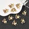 SHEGRACE Brass Colorful Cubic Zirconia Charms XGRQ3P648-591G-4