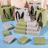 5Pcs Square Paper Jewelry Display Cases CON-TA0001-39A-02-9