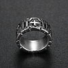 Cross Stainless Steel Wide Band Rings for Unisex PW-WG1DCF9-03-4