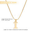 1pc 304 Stainless Steel Letter Pendant Necklaces NJEW-LP0001-38I-G-2