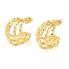 Brass Stud Earrings EJEW-G399-01G-1