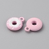 Frosted Painted Colored Alloy Pendants FIND-TAC0010-82G-2
