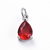 Brass Micro Pave Cubic Zirconia Pendants ZIRC-E164-64P-A-1