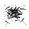 30Pcs 3 Styles Iron Alligator Hair Clips Findings PHAR-TA0001-10-3
