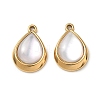 Natural Freshwater Shell Pendants STAS-G397-22G-01-1