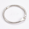 Iron Loose Leaf Book Binder Hinged Rings IFIN-WH0015-01-35mm-2