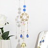 Faceted Glass Teardrop & Octagon Hanging Suncatcher HJEW-I010-02A-1
