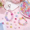 240Pcs 8 Styles Transparent Plastic Beads KY-BM0001-04-4