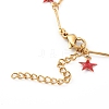 304 Stainless Steel Star Charm Anklets AJEW-AN00427-3
