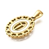 Golden 304 Stainless Steel Pendants STAS-K300-02G-T-2