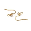 SHEGRACE Brass Pave Cubic Zirconia Earring Findings XGRQ4S738-740G-2