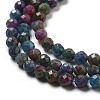 Natural Red Corundum/Ruby and Sapphire Beads Strands G-G161-A19-05-4